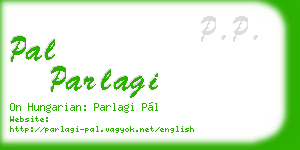 pal parlagi business card